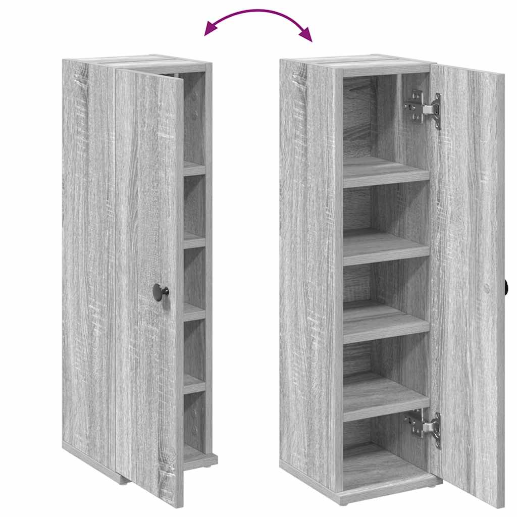 Ντουλάπι μπάνιου με θήκη για ρολό Γκρι Sonoma 20,5x22x72 εκ. - Pakobazaar
