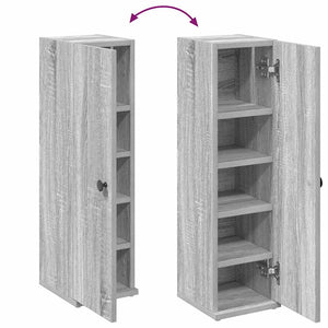 Ντουλάπι μπάνιου με θήκη για ρολό Γκρι Sonoma 20,5x22x72 εκ. - Pakobazaar