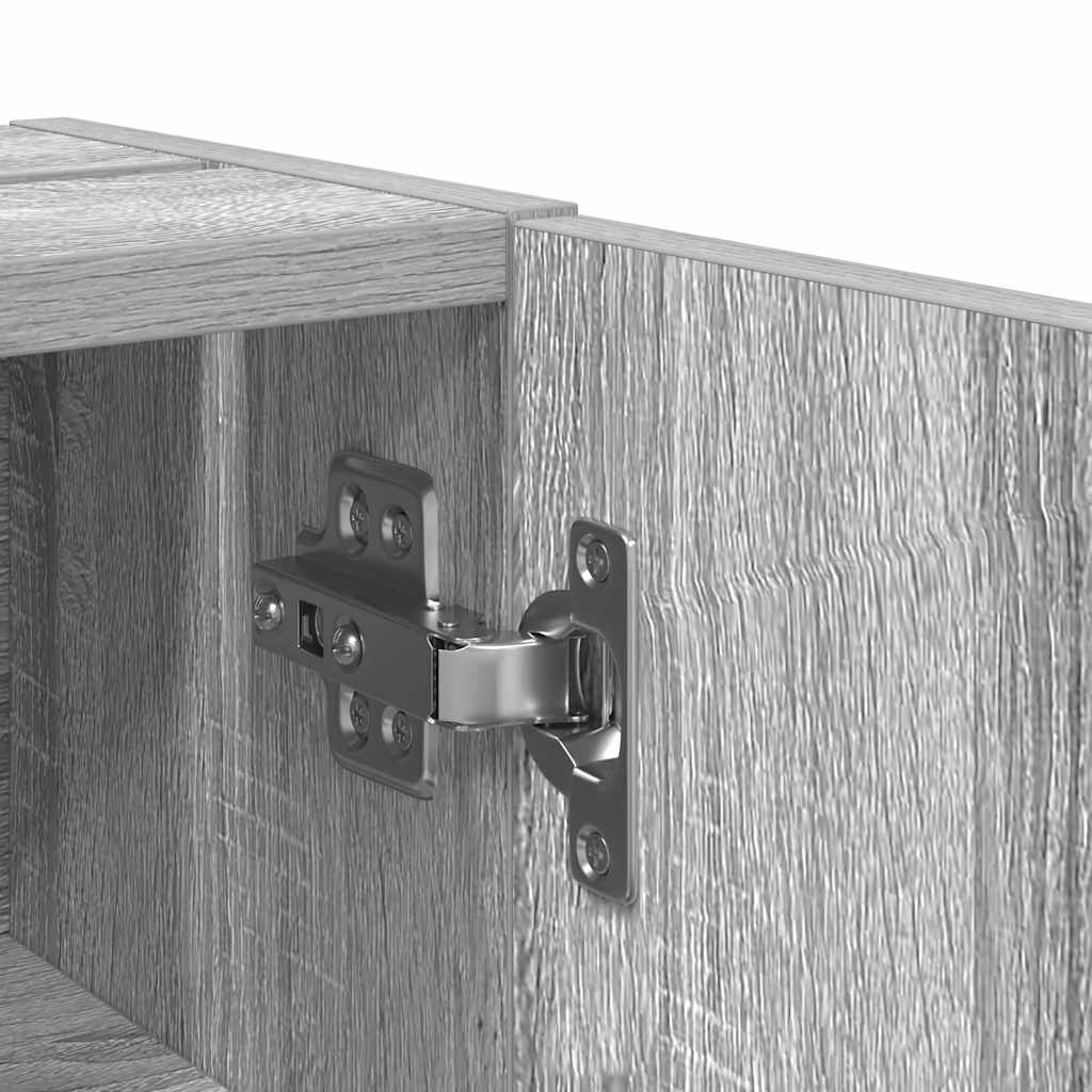 Ντουλάπι μπάνιου με θήκη για ρολό Γκρι Sonoma 20,5x22x72 εκ. - Pakobazaar