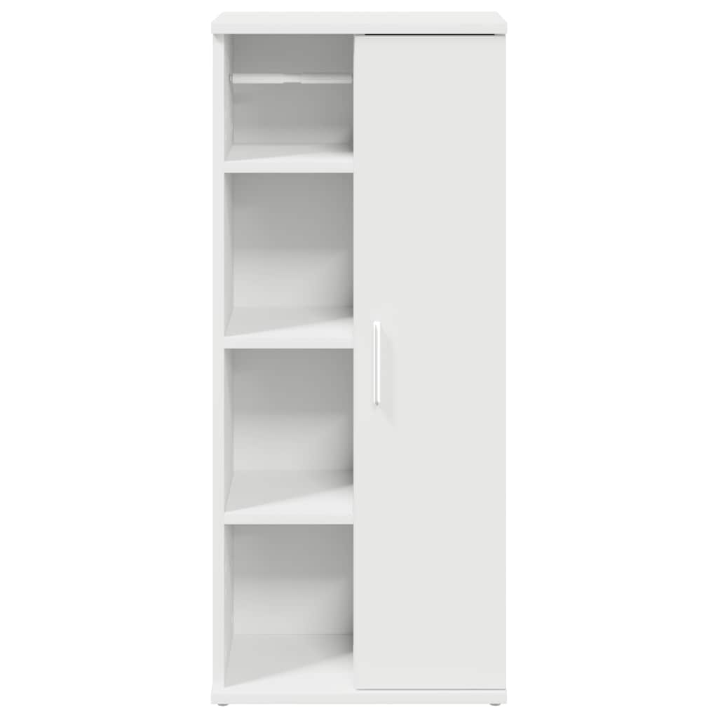 Ντουλάπι μπάνιου με θήκη για ρολά Λευκό 39x22x90 cm - Pakobazaar