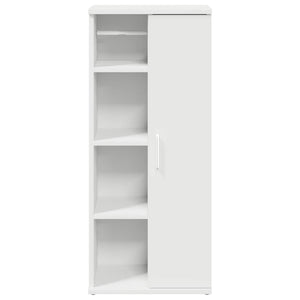 Ντουλάπι μπάνιου με θήκη για ρολά Λευκό 39x22x90 cm - Pakobazaar