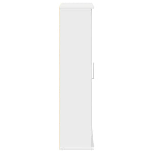 Ντουλάπι μπάνιου με θήκη για ρολά Λευκό 39x22x90 cm - Pakobazaar