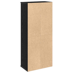 Ντουλάπι μπάνιου με θήκη για ρολά Μαύρο 39x22x90 cm - Pakobazaar