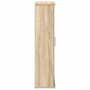 Ντουλάπι μπάνιου με θήκη για ρολά Δρυς sonoma 39x22x90 cm - Pakobazaar