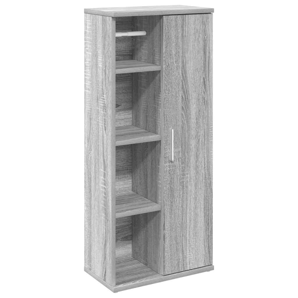 Ντουλάπι μπάνιου με θήκη για ρολό Γκρι Sonoma 39x22x90 εκ. - Pakobazaar
