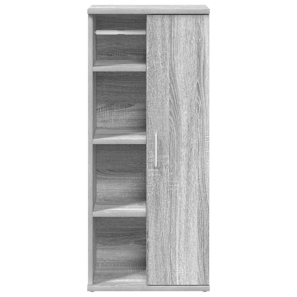 Ντουλάπι μπάνιου με θήκη για ρολό Γκρι Sonoma 39x22x90 εκ. - Pakobazaar