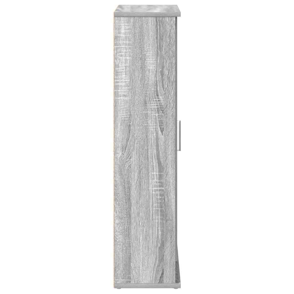 Ντουλάπι μπάνιου με θήκη για ρολό Γκρι Sonoma 39x22x90 εκ. - Pakobazaar