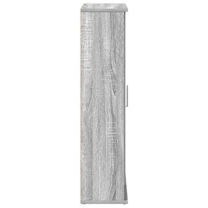 Ντουλάπι μπάνιου με θήκη για ρολό Γκρι Sonoma 39x22x90 εκ. - Pakobazaar