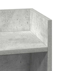 Τραπεζάκι με ράφι Γκρι Σκυροδέματος 25,5x27x60 εκ.