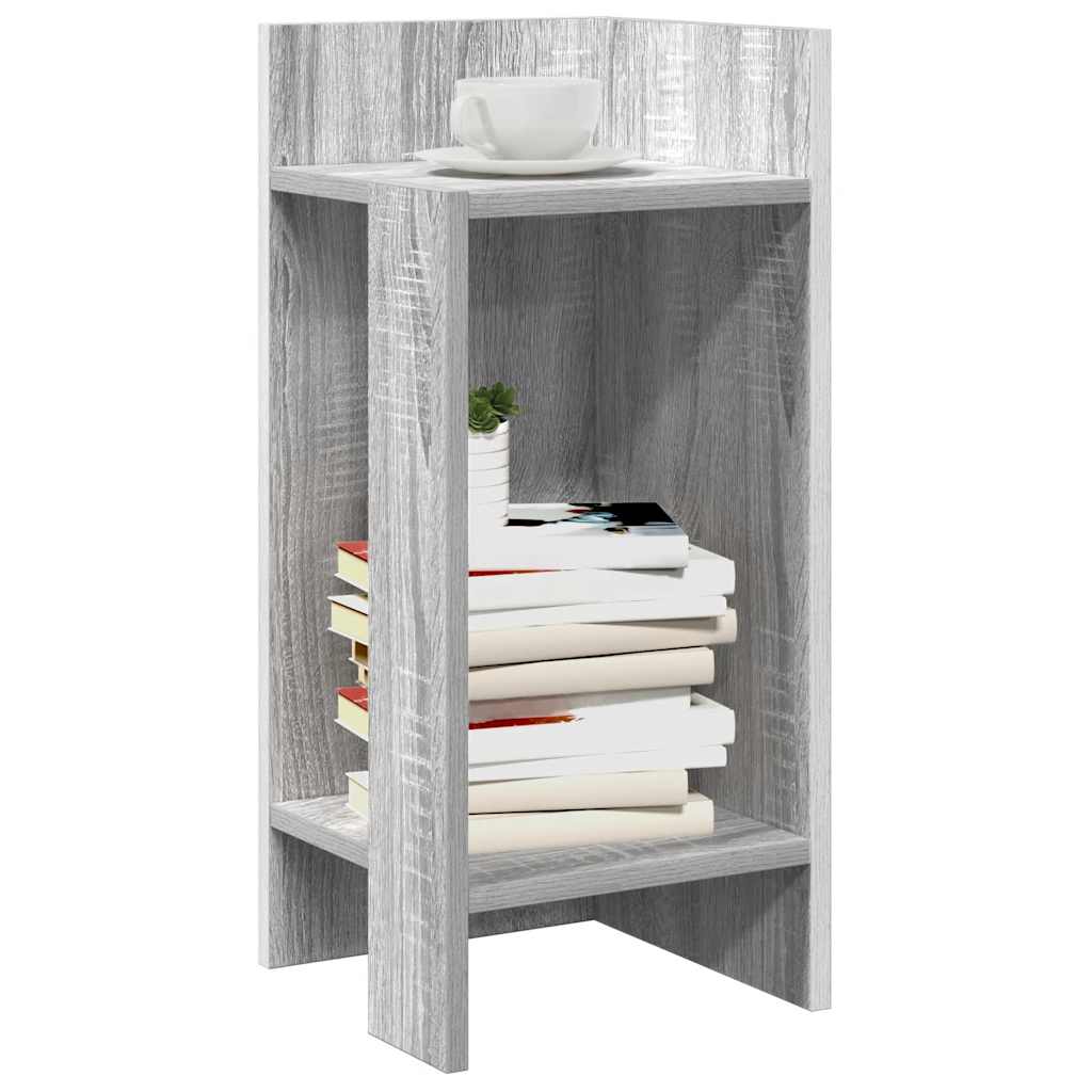 Τραπεζάκι με ράφι Γκρι Sonoma 25,5x27x60 εκ.