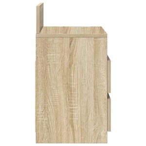 Κομοδίνα 2 τεμ. με 2 Συρτάρια, Χρώμα Sonoma Δρυς 40x33x60 εκ. - Pakobazaar