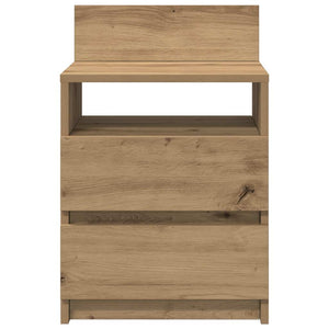 Κομοδίνο με 2 συρτάρια Αρτισιανή Δρυς 40x33x60 εκ.
