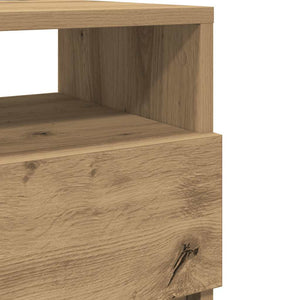 Κομοδίνο με 2 συρτάρια Αρτισιανή Δρυς 40x33x60 εκ.