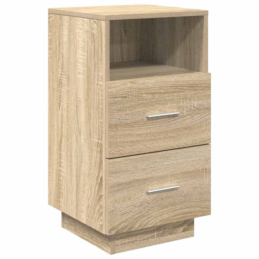 Κομοδίνο με 2 συρτάρια Sonoma Δρυς 36x36x68 εκ.