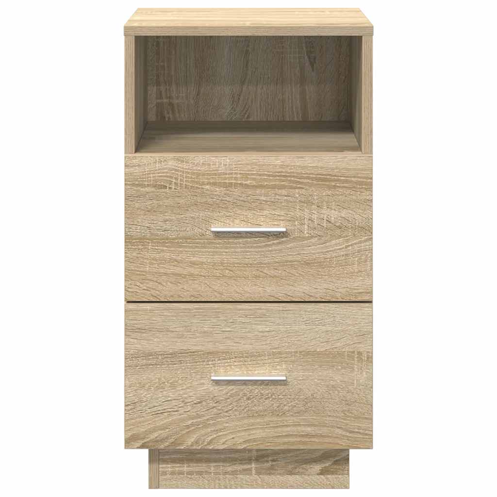 Κομοδίνο με 2 συρτάρια Sonoma Δρυς 36x36x68 εκ.