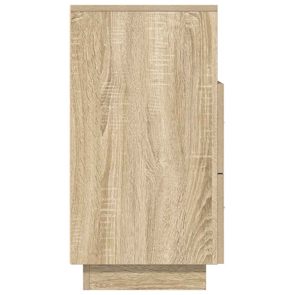 Κομοδίνο με 2 συρτάρια Sonoma Δρυς 36x36x68 εκ.