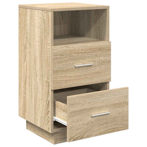 Κομοδίνα 2 τεμάχια με 2 συρτάρια Sonoma Δρυς 36x36x68 εκ. - Pakobazaar