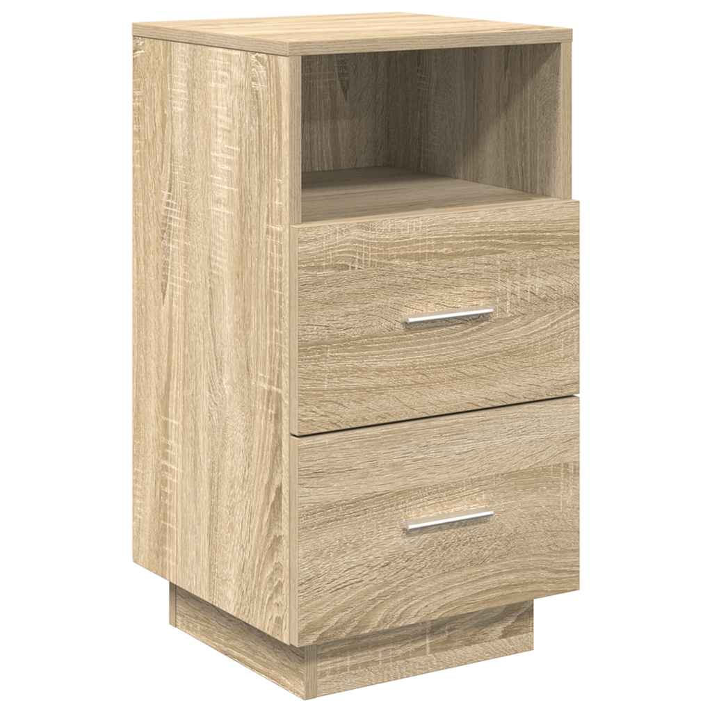 Κομοδίνα 2 τεμάχια με 2 συρτάρια Sonoma Δρυς 36x36x68 εκ. - Pakobazaar