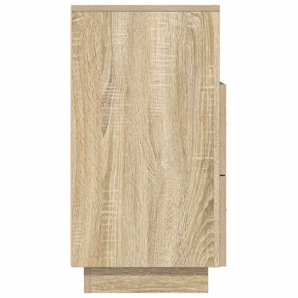 Κομοδίνα 2 τεμάχια με 2 συρτάρια Sonoma Δρυς 36x36x68 εκ. - Pakobazaar