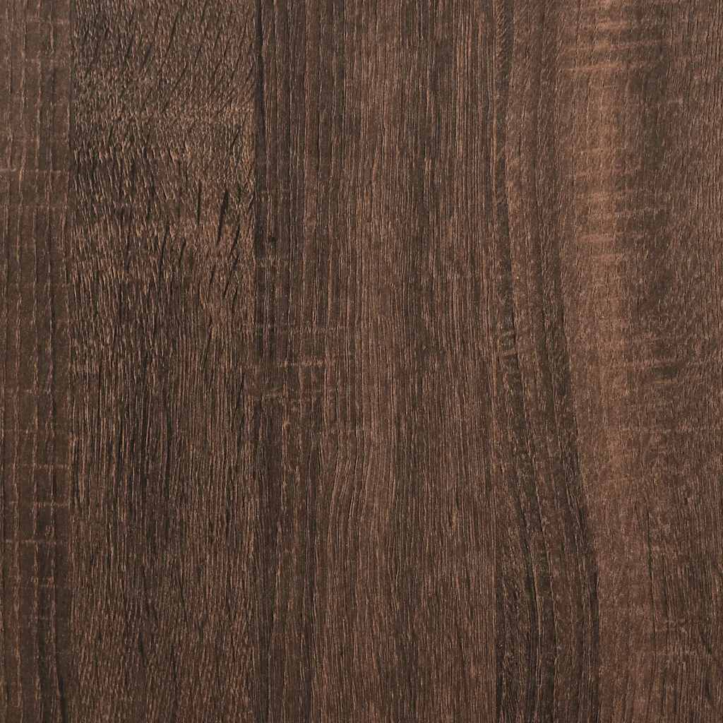 Κομοδίνο με 2 συρτάρια Καφέ Δρυς 36x36x68 εκ.