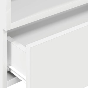 Κομοδίνο Επιτοίχιο Λευκά 45x26x28,5 εκ. - Pakobazaar