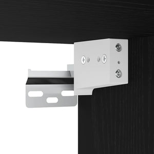 Κομοδίνο Επιτοίχιο mαύρο 45x26x28,5 εκ. - Pakobazaar