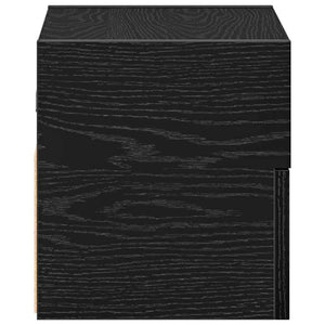 Επιτοίχια κομοδίνα 2 τεμάχια Μαύρο 45x26x28,5 cm