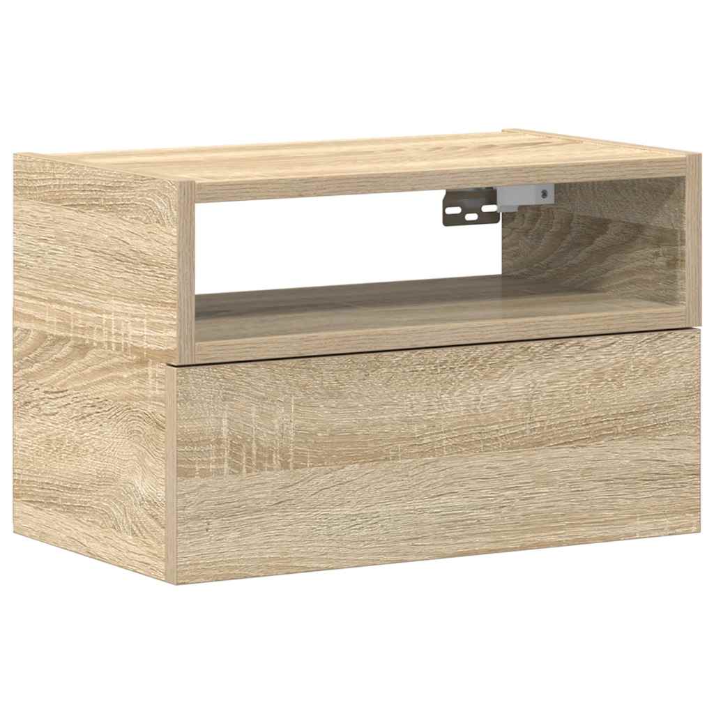 Κομοδίνο Επιτοίχιο Sonoma Δρυς 45x26x28,5 εκ.