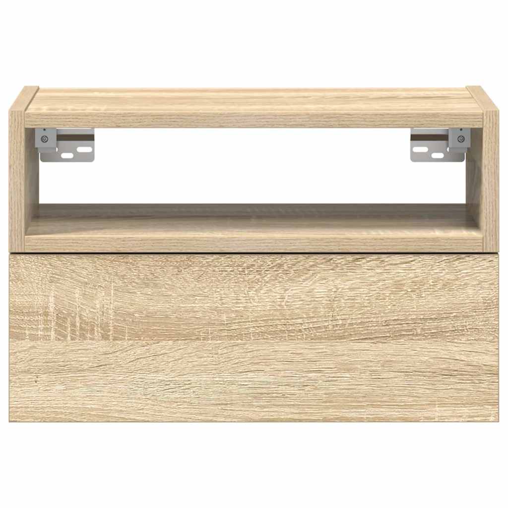 Κομοδίνο Επιτοίχιο Sonoma Δρυς 45x26x28,5 εκ.