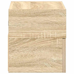 Κομοδίνα Επιτοίχια 2 τεμ. Sonoma Δρυς 45x26x28,5 εκ. - Pakobazaar