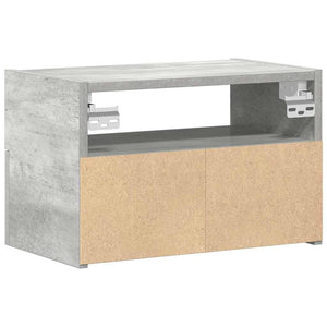 Κομοδίνο Επιτοίχιο Γκρι Σκυροδέματος 45x26x28,5 εκ.