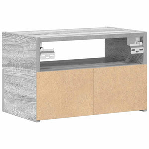 Κομοδίνα Επιτοίχια Γκρι Sonoma 45x26x28,5 εκ.