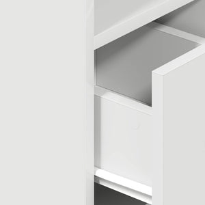 Κομοδίνο με συρτάρι Λευκό 25x31x66 cm - Pakobazaar