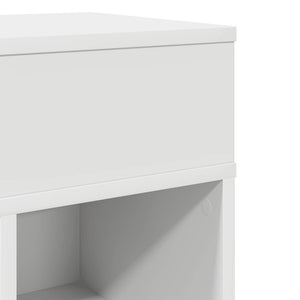 Κομοδίνο με συρτάρι Λευκό 25x31x66 cm - Pakobazaar