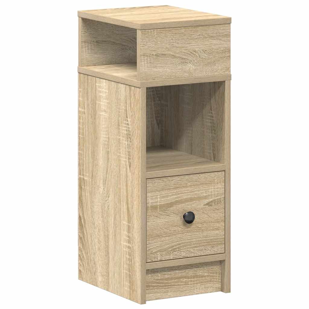 Κομοδίνο με συρτάρι Sonoma Δρυς 25x31x66 εκ. - Pakobazaar