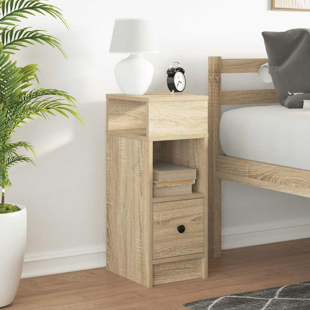 Κομοδίνο με συρτάρι Sonoma Δρυς 25x31x66 εκ. - Pakobazaar