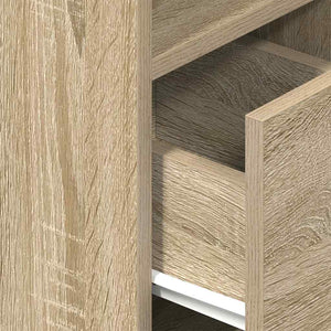 Κομοδίνο με συρτάρι Sonoma Δρυς 25x31x66 εκ. - Pakobazaar