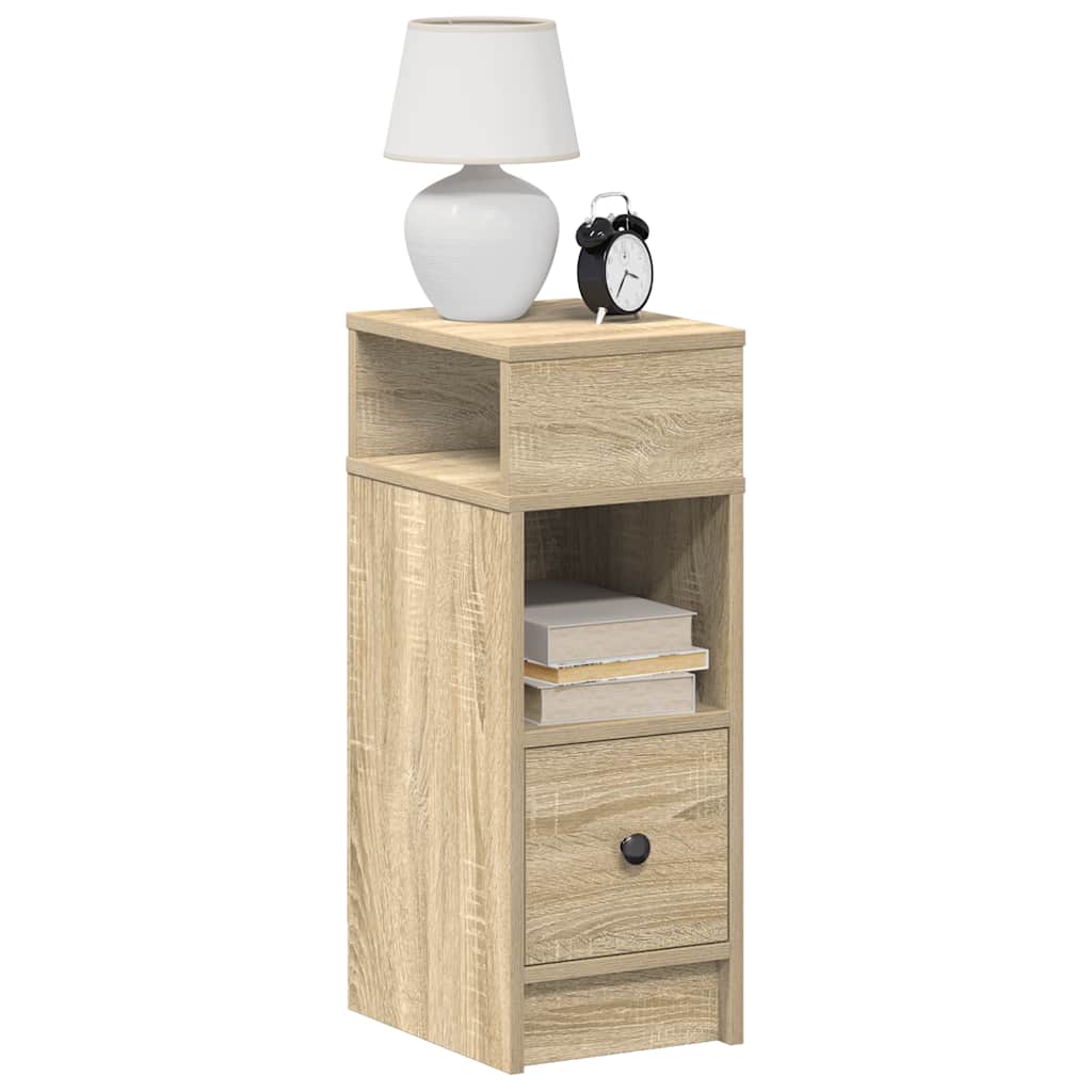 Κομοδίνο με συρτάρι Sonoma Δρυς 25x31x66 εκ. - Pakobazaar