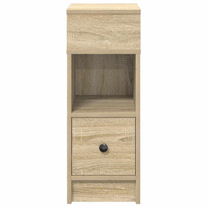 Κομοδίνα 2 τεμάχια με συρτάρι Sonoma Δρυς 25x31x66 εκ. - Pakobazaar