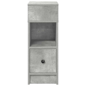 Κομοδίνο με συρτάρι Γκρι Σκυροδέματος 25x31x66 εκ. - Pakobazaar