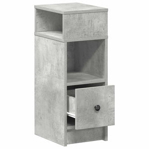 Κομοδίνο με συρτάρι Γκρι Σκυροδέματος 25x31x66 εκ. - Pakobazaar