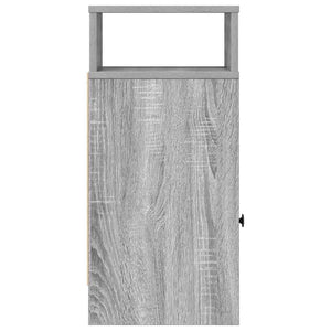 Κομοδίνο με Συρτάρι Γκρι Sonoma 25x31x66 εκ. - Pakobazaar