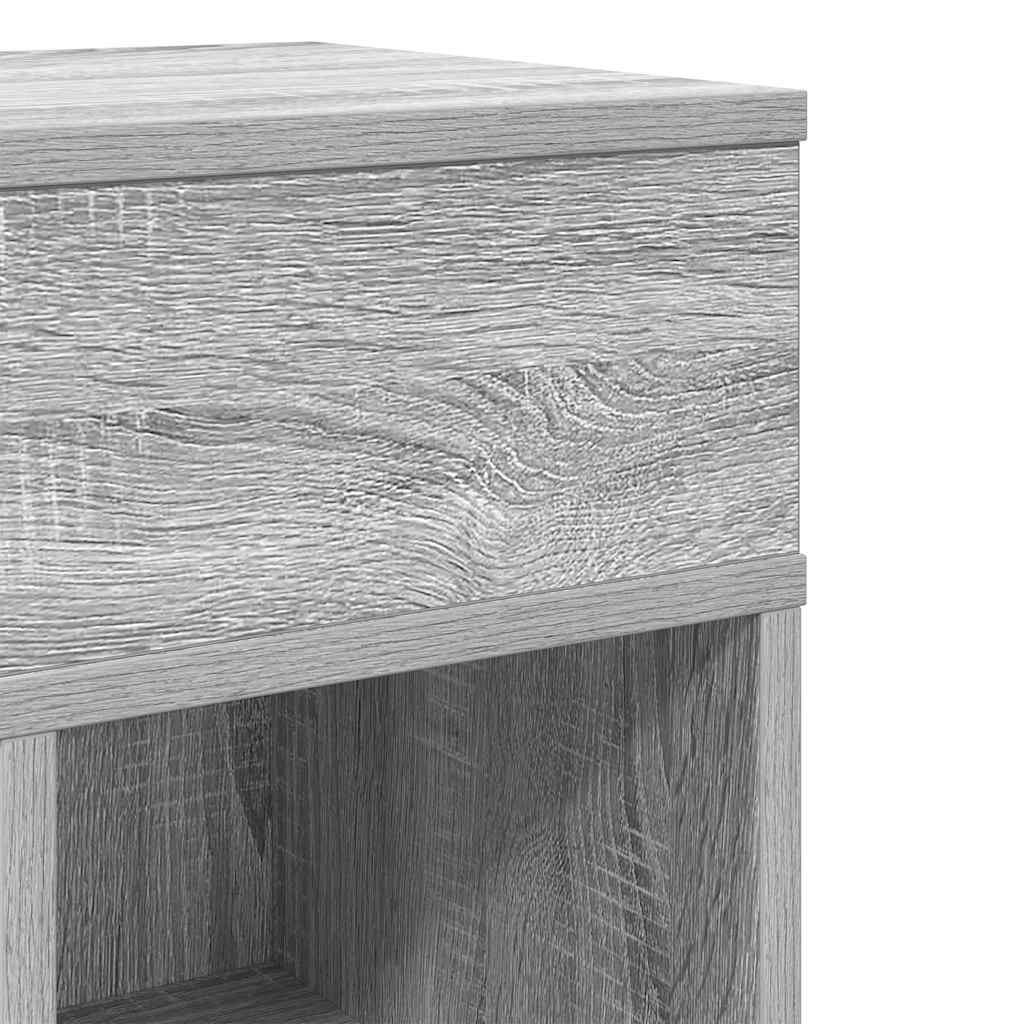 Κομοδίνο με Συρτάρι Γκρι Sonoma 25x31x66 εκ. - Pakobazaar