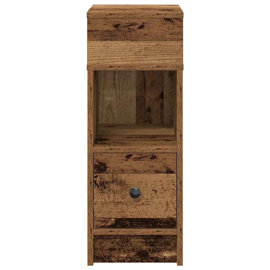 Κομοδίνο με Συρτάρι από Παλιό Ξύλο 25x31x66 εκ. - Pakobazaar