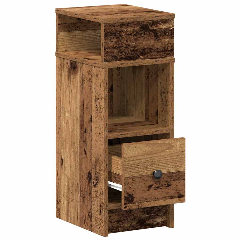 Κομοδίνο με Συρτάρι από Παλιό Ξύλο 25x31x66 εκ. - Pakobazaar