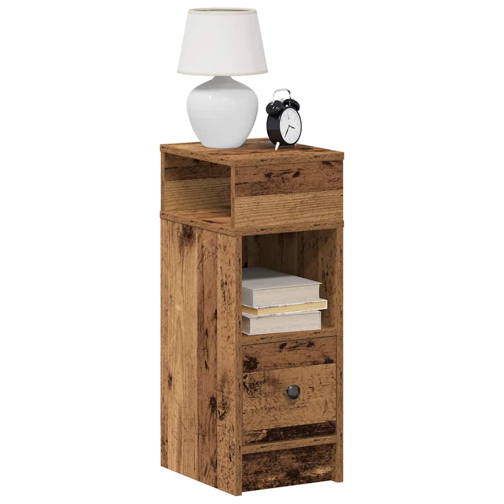 Κομοδίνο με Συρτάρι από Παλιό Ξύλο 25x31x66 εκ. - Pakobazaar