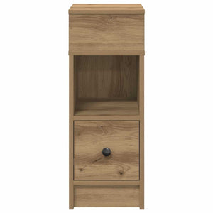 Κομοδίνο με Συρτάρι σε Χρώμα Δρυός Artisan 25x31x66 εκ. - Pakobazaar