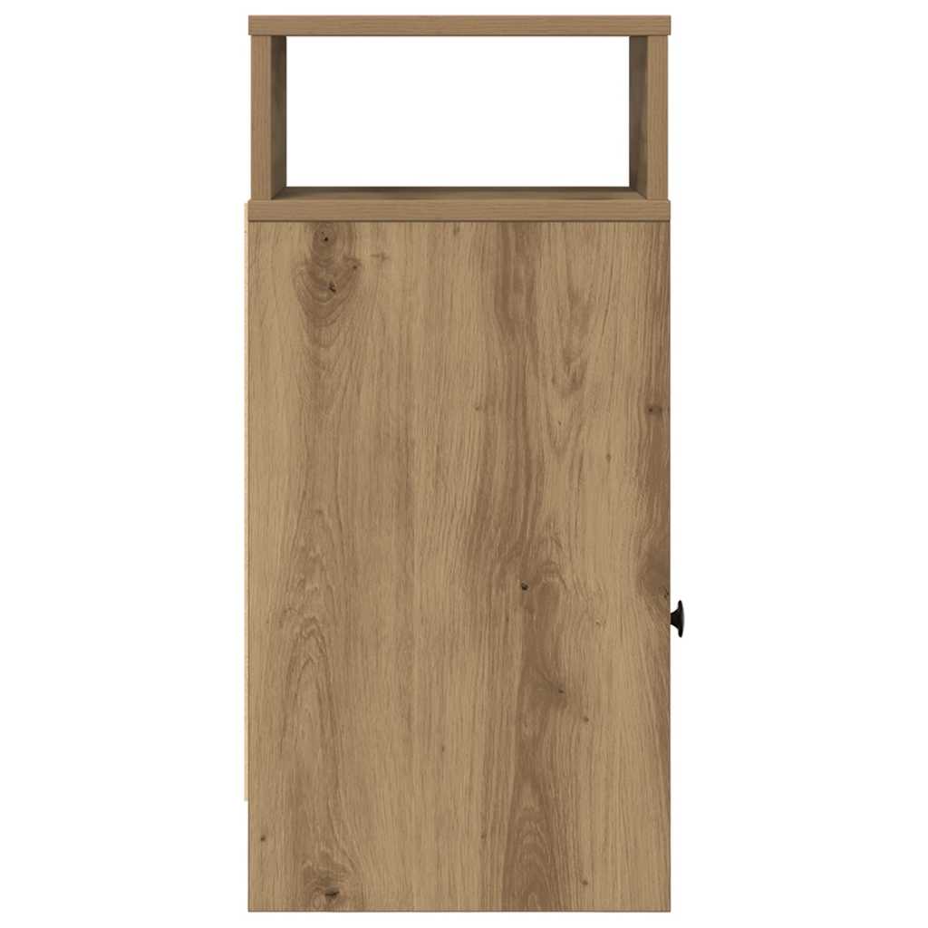Κομοδίνο με Συρτάρι σε Χρώμα Δρυός Artisan 25x31x66 εκ. - Pakobazaar