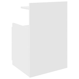 Κομοδίνα 2 τεμ. με 2 Συρτάρια Λευκά 40x36,5x62 εκ. - Pakobazaar