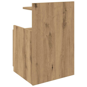 Κομοδίνα 2 τεμ. με 2 Συρτάρια, Ξύλο Artisan Oak 40x36,5x62 εκ.
